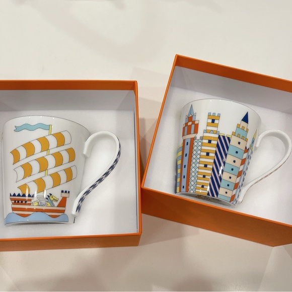 Hermes Epopee set of 2 mugs - Picture 2 of 2